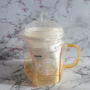 Starbucks Korea 2021 autumn bee glass tea pot w/infuser